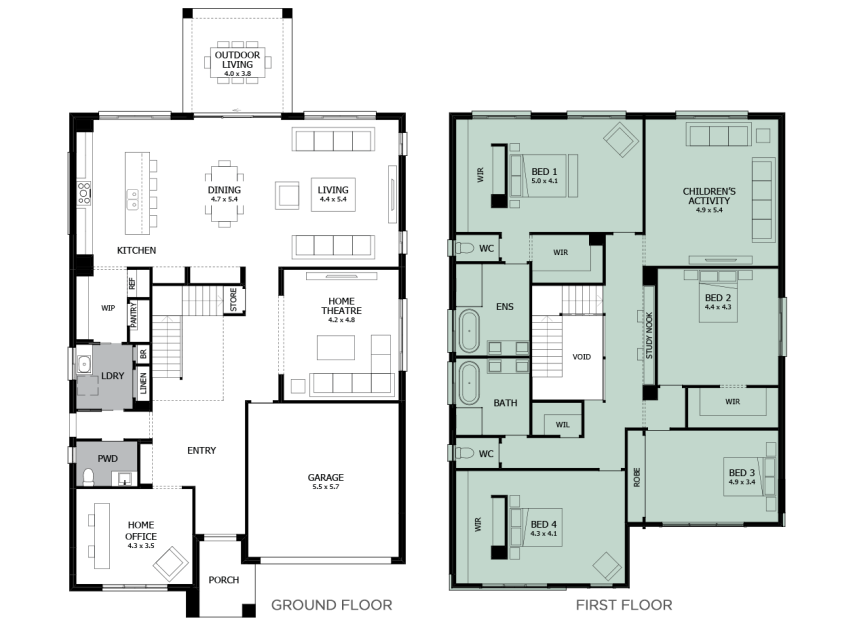 Enigma 46- Option 12- Bed 1 to rear- RHS