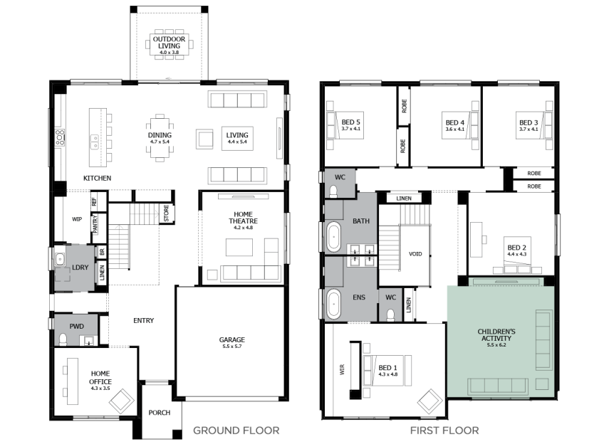 Enigma 46- Option 15- Build over Garage- RHS