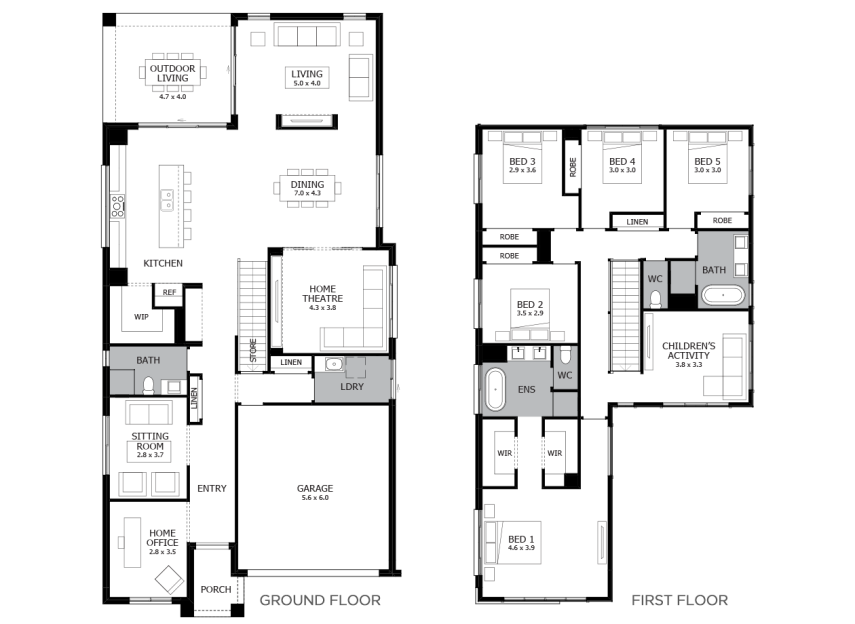 Argyle Double Story House Design With 5 Bedrooms MOJO Homes argyle-double-story-house-design-with-5-bedrooms-mojo-homes