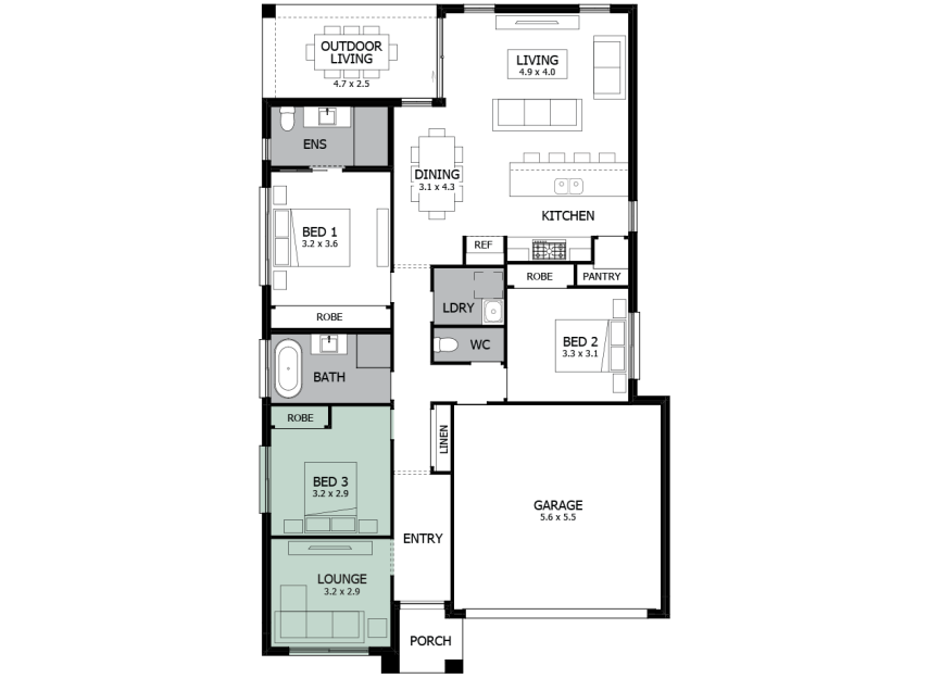 Avalon-19-option-2-lounge-in-lieu-of-Bed-4-RHS