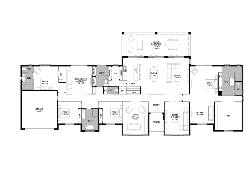 Barrington-46-Option-9-Sliding-doors-to-rear-no-windows-over-LHS