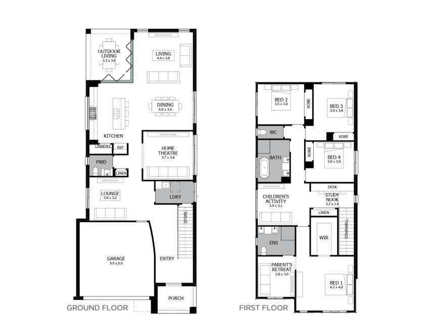 eclipse 23- option 3- bi-fold doors to Outdoor Living- LHS