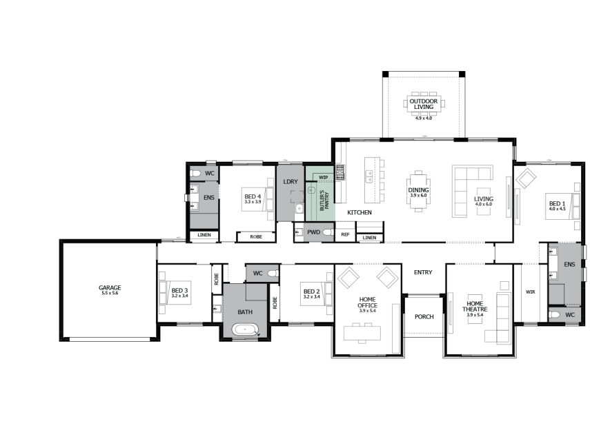 barrington-35-acreage-option-3-Butler's-Pantry-LHS