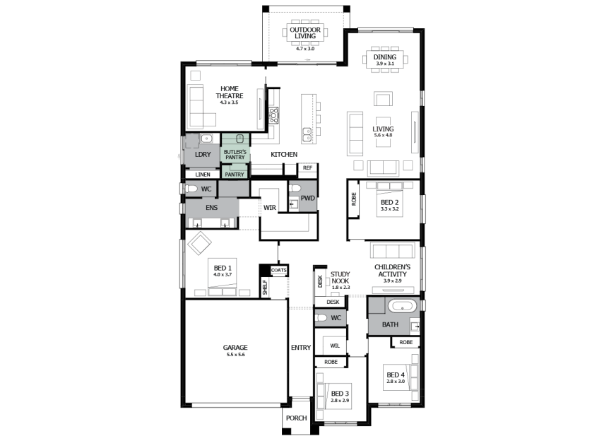 Oasis-30-option-4-butler's-pantry-RHS