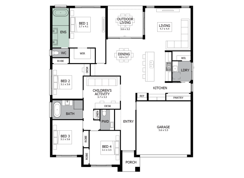 broadbeach-single-storey-house-design-option-1-RHS