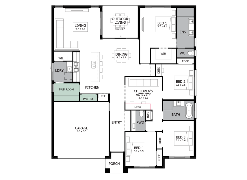 broadbeach-single-storey-house-design-option-2-LHS