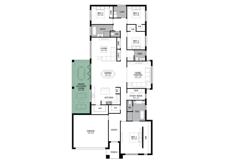 carrington-grande-ONE-single-storey-house-design-option-3-LHS