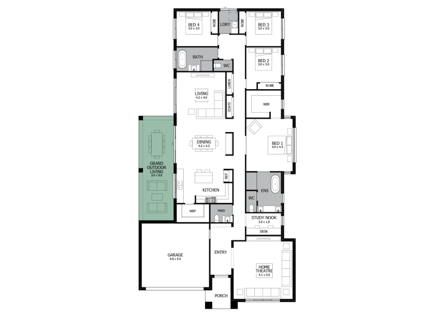 carrington-promenade-TWO-single-storey-house-design-option-1-LHS