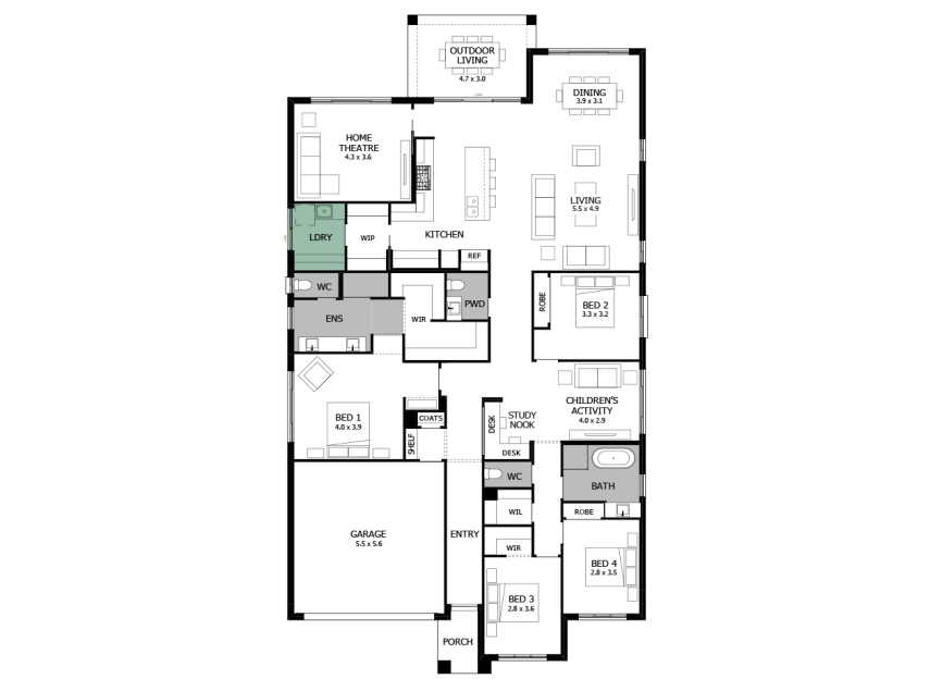 oasis-31-single-storey-house-design-option-3-LHS