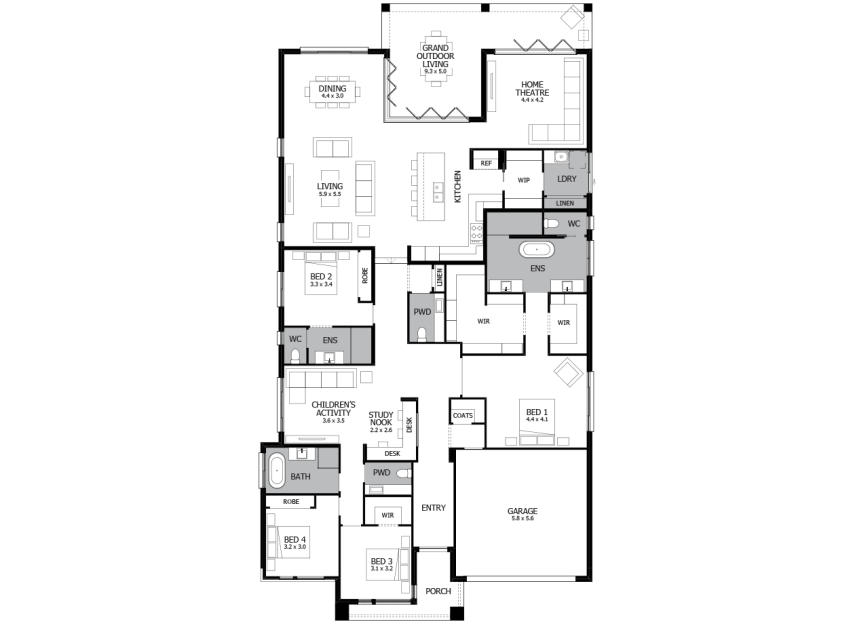 oasis-37-single-storey-house-standard-plan-on-display-rhs