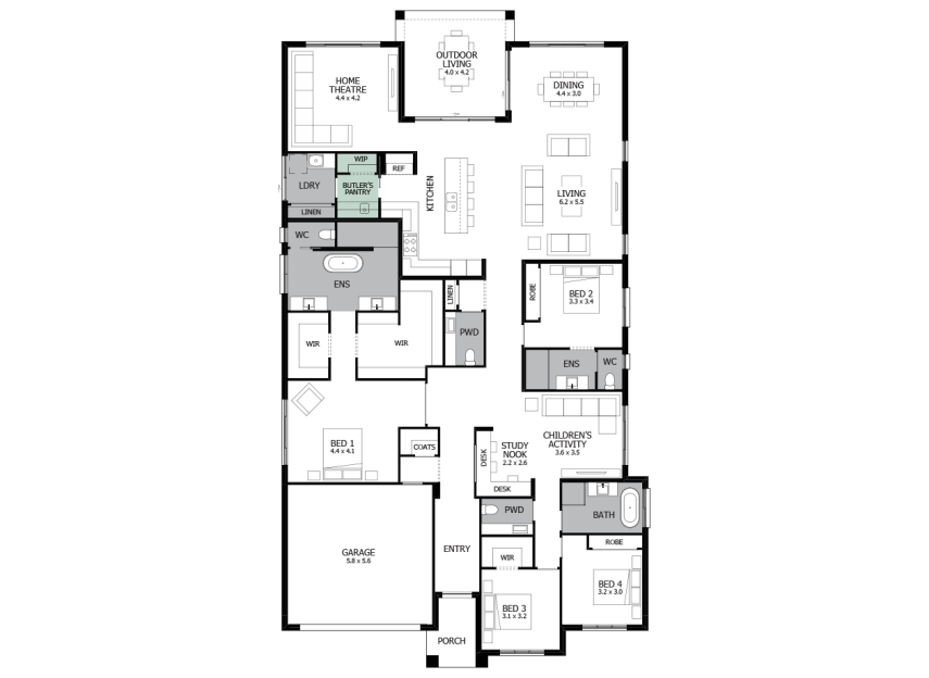 oasis-37-single-storey-house-standard-plan-option-4-lhs