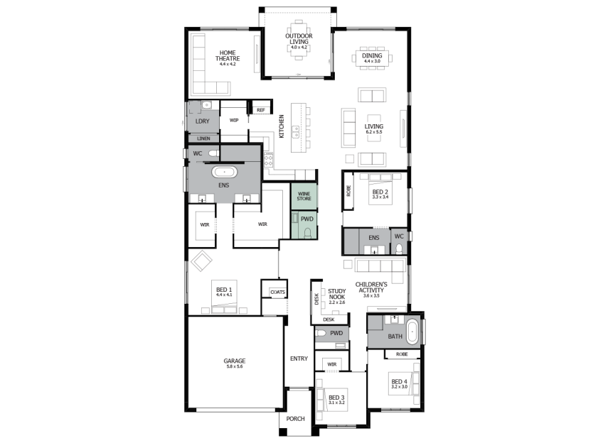 oasis-37-single-storey-house-standard-plan-option-5-lhs