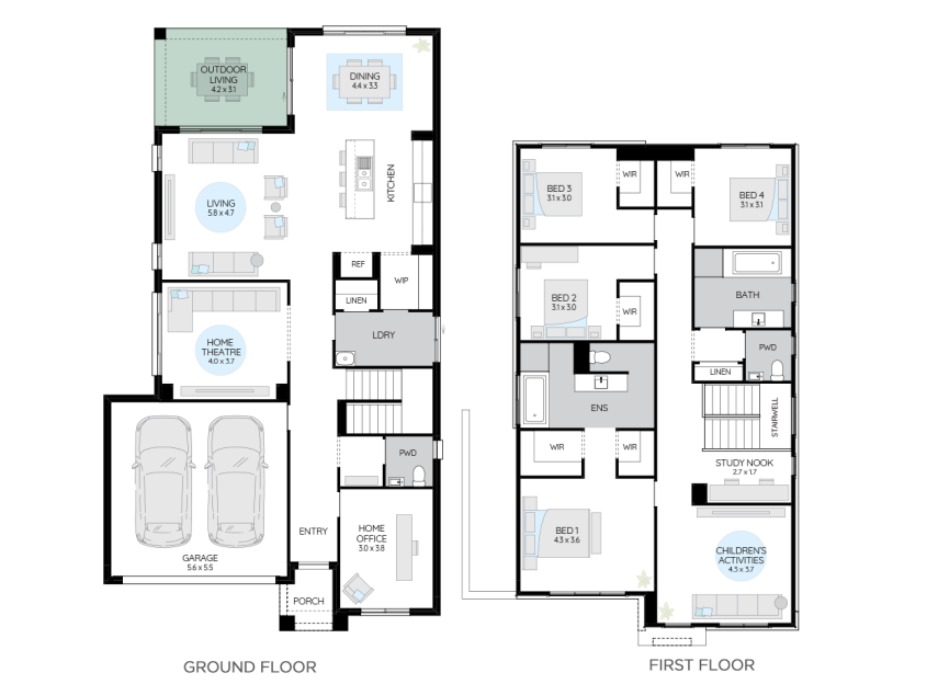 coastline-31-double-storey-house-plan-option1-LHS