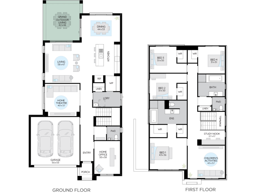 coastline-31-double-storey-house-plan-option2-LHS