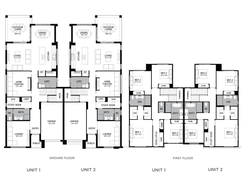 Macquarie Duplex House Designs