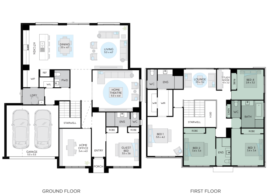 bayside-35-double-storey-house-plan-option-5-LHS