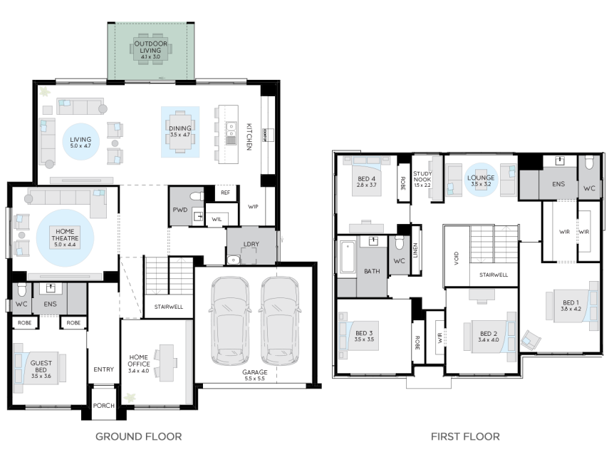 bayside-35-double-storey-house-plan-option-1-RHS
