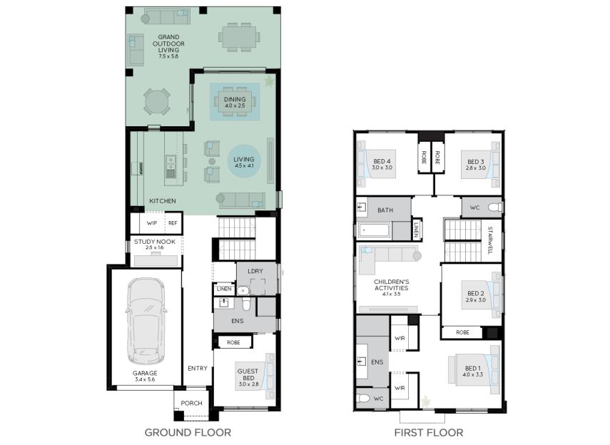 collaroy-double-storey-house-design-option-6-lhs
