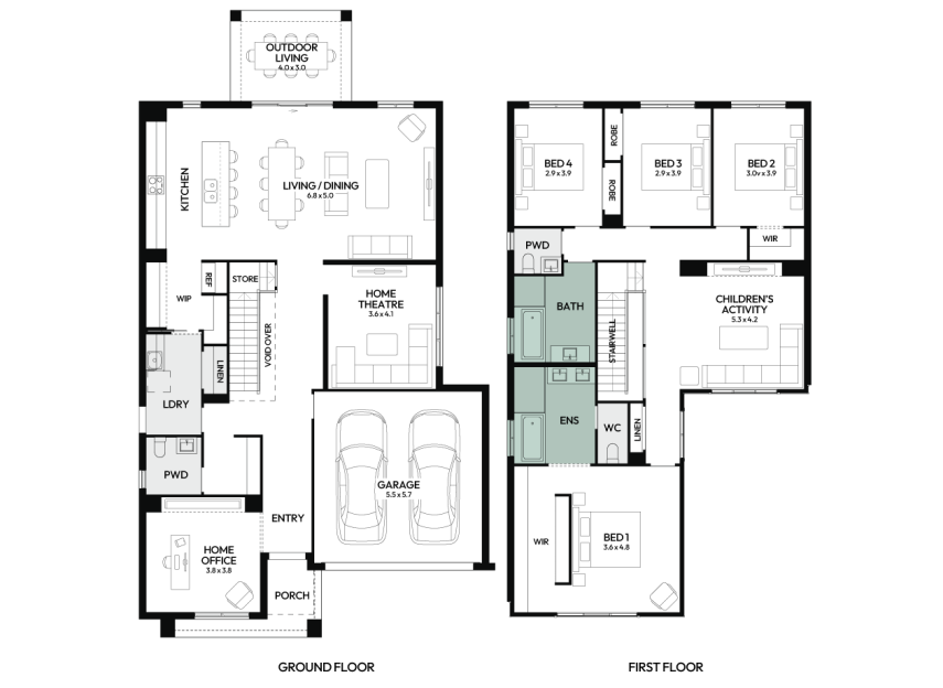 Freshwater-35-double-storey-home-design-floorplan-option-3-RHS
