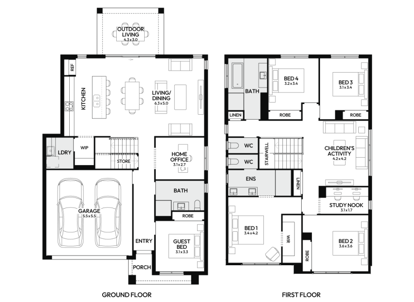 charisma-30-double-storey-home-design-floorplan-standard-LHS