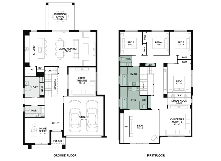 Enigma-37-double-storey-home-design-floorplan-option-1-RHS