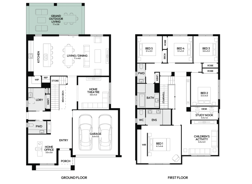 Enigma-37-double-storey-home-design-floorplan-option-10-RHS
