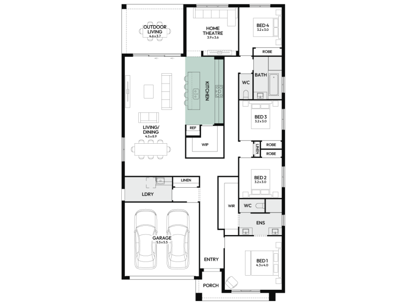 newport-28-one-single-storey-home-design-floorplan-option-1-LHS