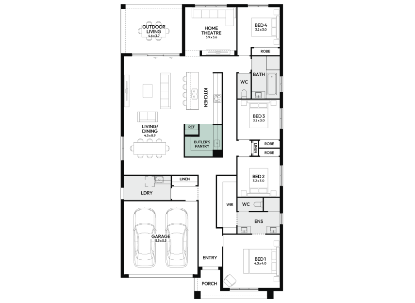 newport-28-one-single-storey-home-design-floorplan-option-4-LHS