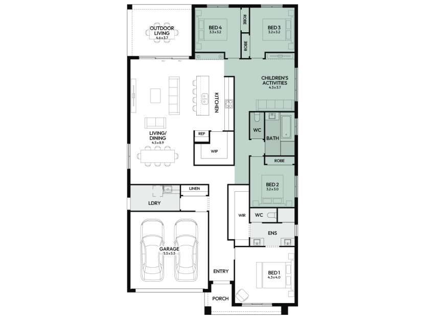 newport-28-one-single-storey-home-design-floorplan-option-5-LHS