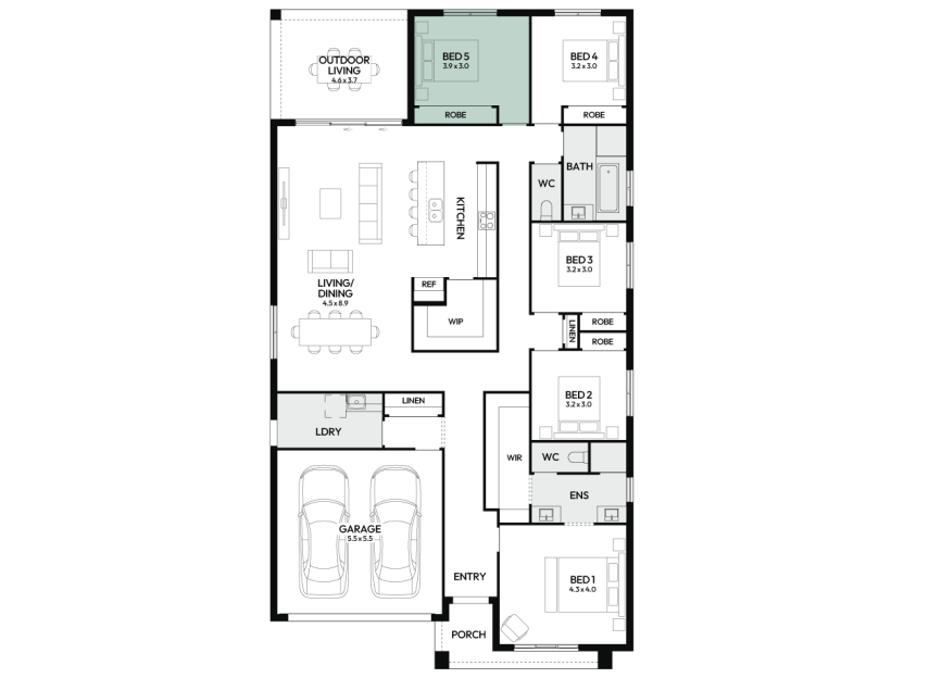 newport-28-one-single-storey-home-design-floorplan-option-7-LHS