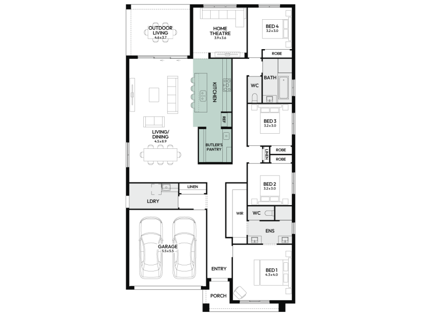 newport-28-one-single-storey-home-design-floorplan-option-9-LHS