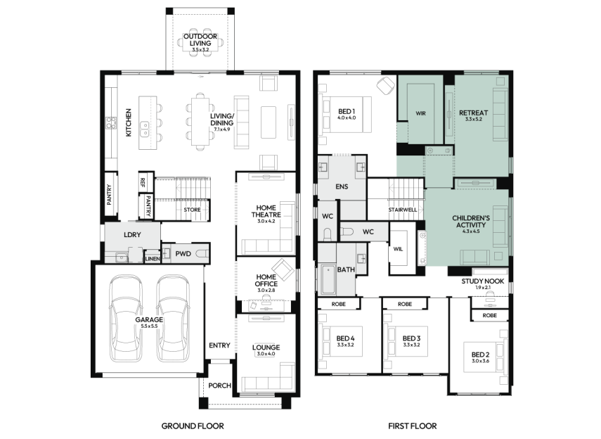 charisma-37-double-storey-home-design-floorplan-standard-option-7-LHS