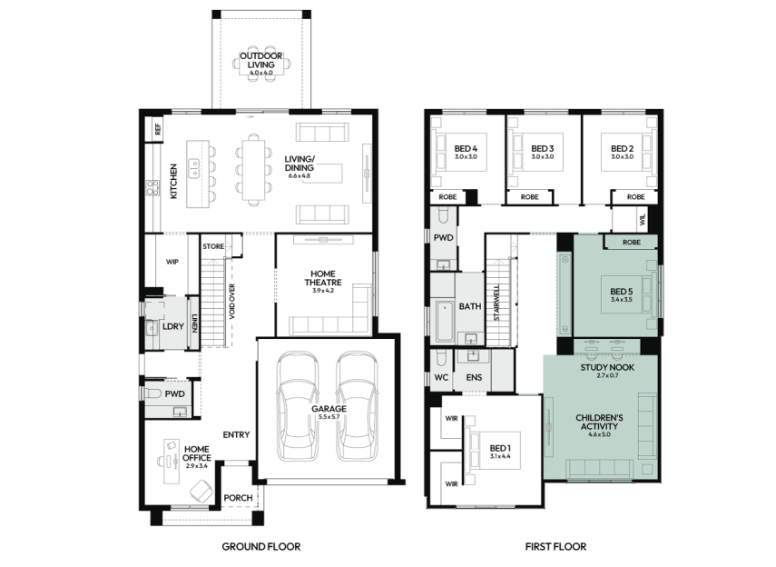 enigma-32-double-storey-home-design-floorplan-option-1-RHS