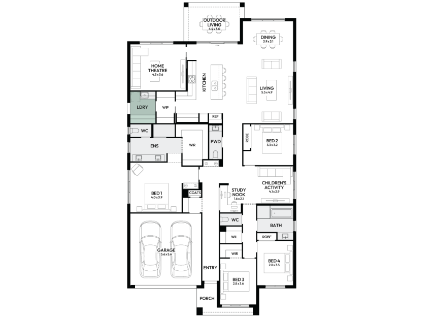 oasis-31-single-storey-home-design-floorplan-option-5-LHS