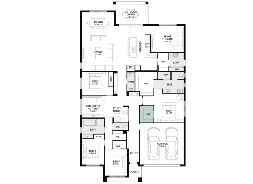 oasis-33-single-storey-home-design-floorplan-option-4-RHS