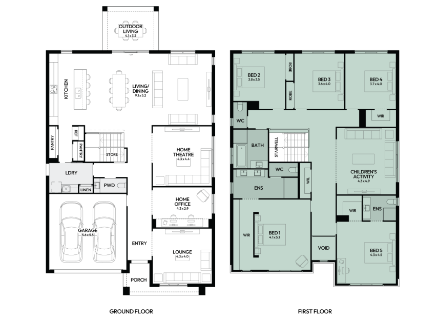 charisma-46-double-storey-home-design-floorplan-option-3-LHS