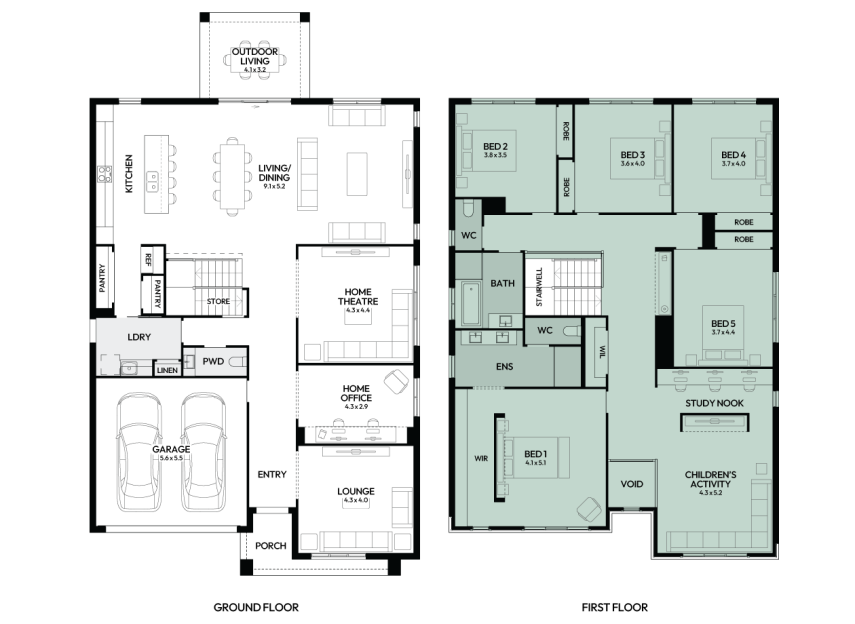 charisma-46-double-storey-home-design-floorplan-option-4-LHS