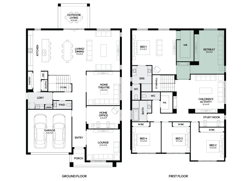 charisma-46-double-storey-home-design-floorplan-option-7-LHS