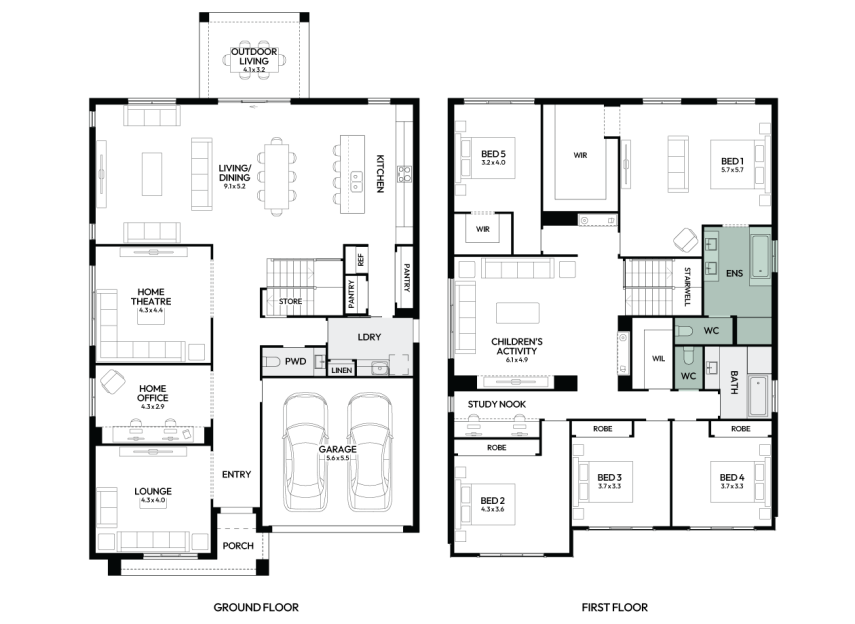 charisma-46-double-storey-home-design-floorplan-option-9-RHS