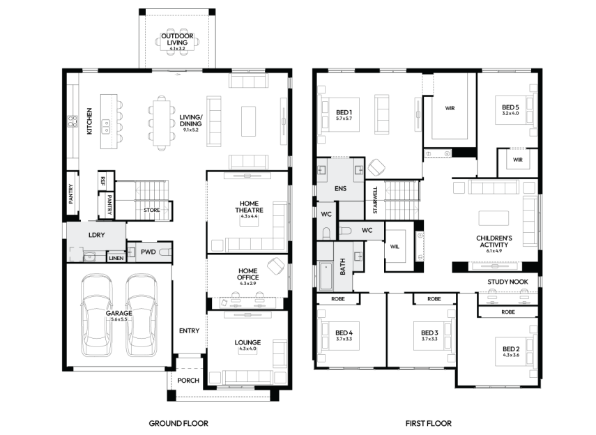 charisma-46-double-storey-home-design-floorplan-standard-LHS