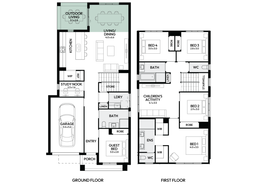 lido-25-double-storey-home-design-floorplan-option-3-LHS