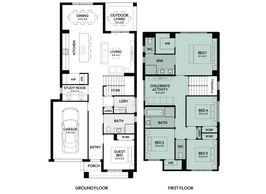 lido-25-double-storey-home-design-floorplan-option-4-LHS
