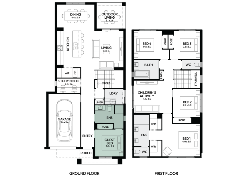 lido-25-double-storey-home-design-floorplan-option-5-LHS