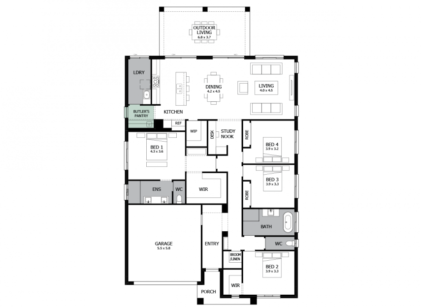 Option 1-Butlers Pantry-LHS