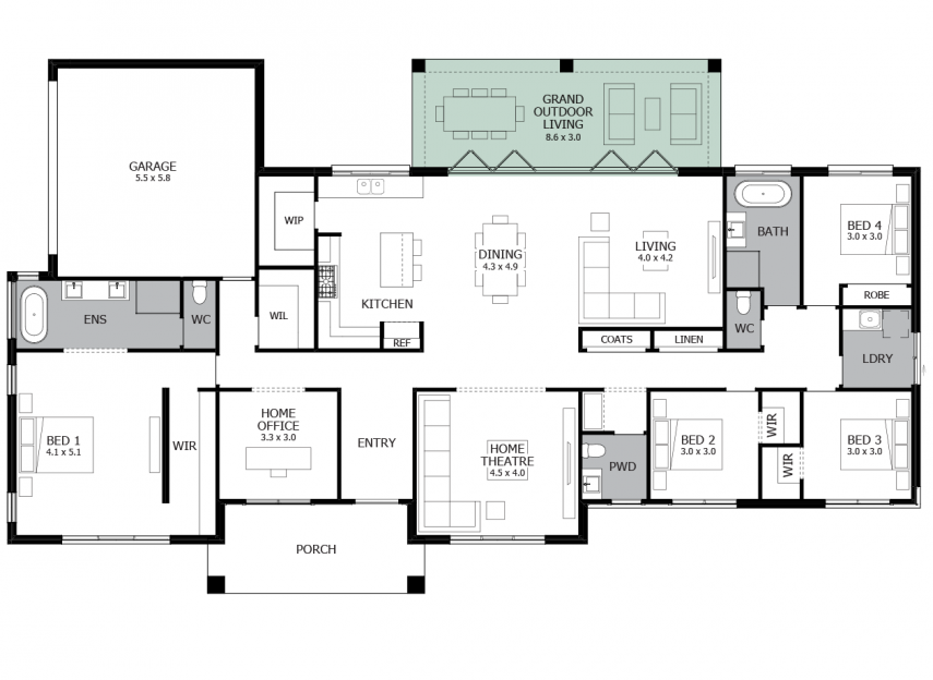 Carrington Grand One-Option 3-LHS