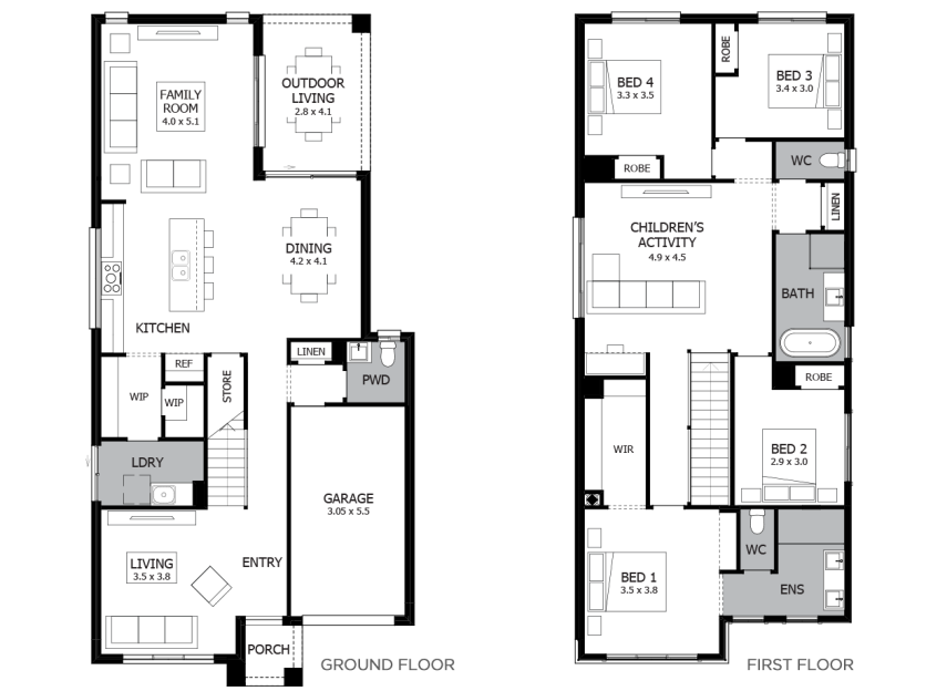 2Storey House Plan Meandastranger two-storey-house-plan-with-3-bedrooms-and-2-car-garage-engineering-discoveries