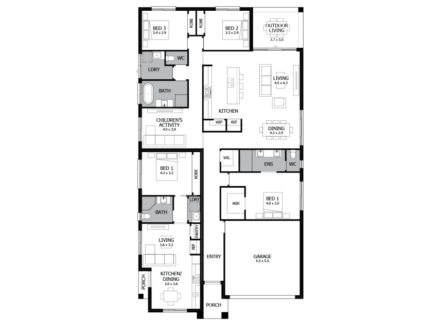 Harmony Dual Living Home Design With 4 Bedrooms Mojo Homes