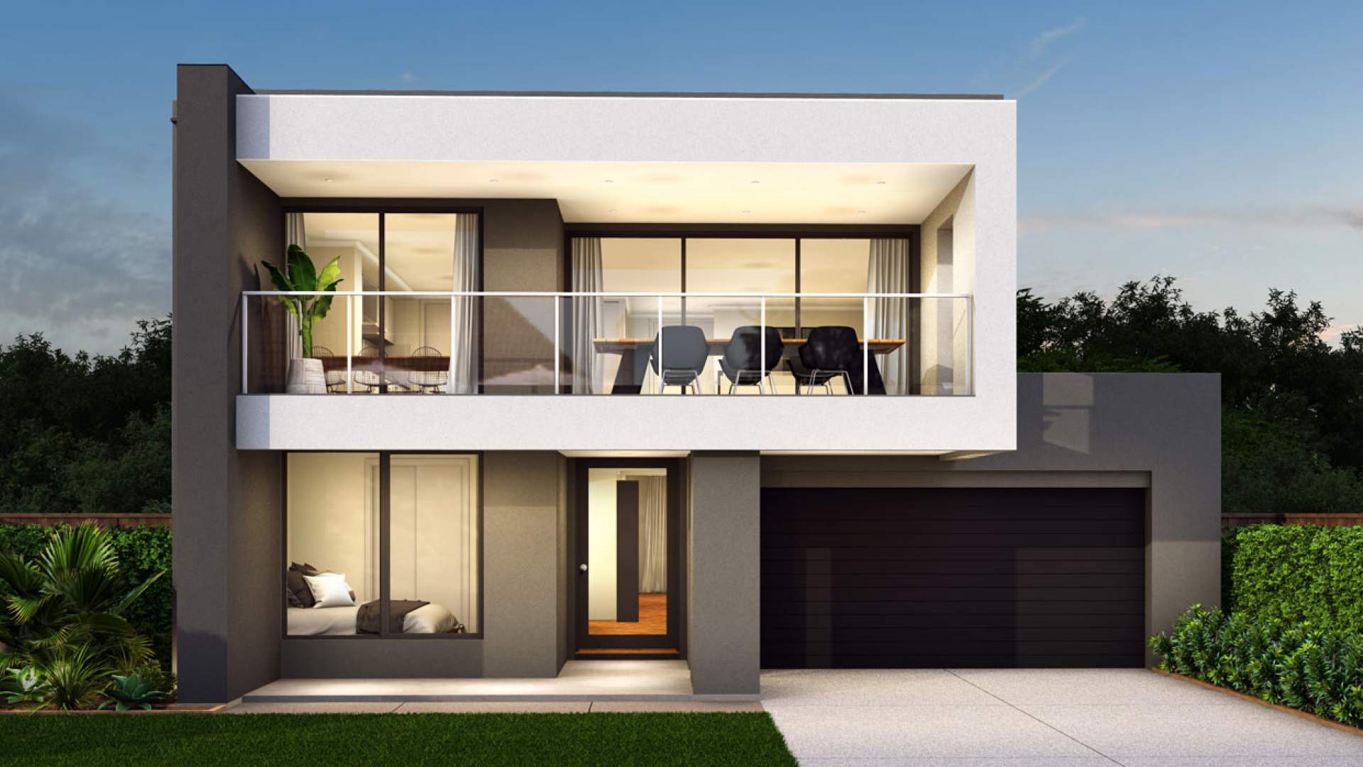 Two Storey 2nd Floor House Design With Balcony But It Can Be Modified