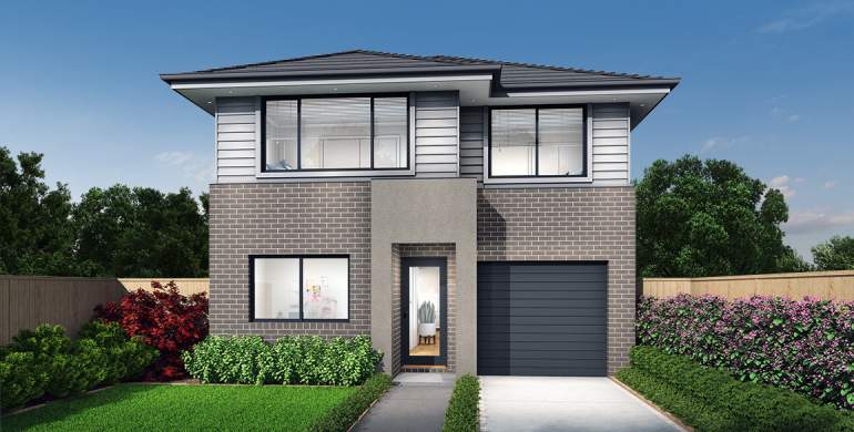Bronte Double Storey House Design-Modern Facade