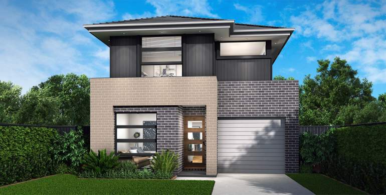 Bundeena Double Storey House Design-Crest Facade